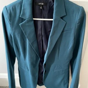 Apt 9 2 Button Blazer Teal